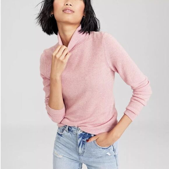 CHARTER CLUB Women's 100% Cashmere Turtleneck Sweater M - Picture 1 of 9